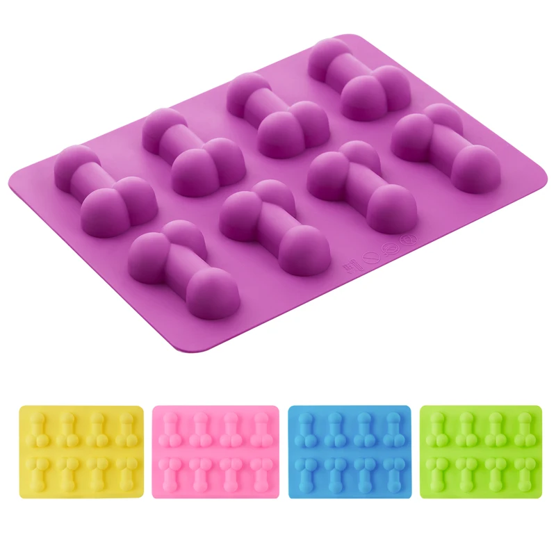 3D Sexy Penis Cake Mold Dick Ice Cube Tray Silicone Soap Candle Moulds  Sugar Mould Mini Cream Forms Craft Tools Chocolate Tool - AliExpress