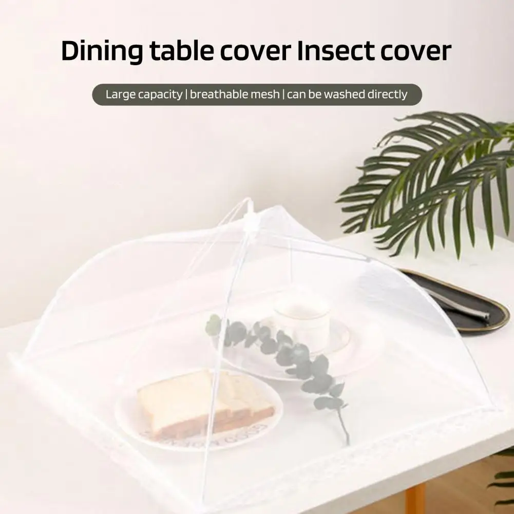 Mesh Food Cover Table Food Tent Mesh Screen Large Dish Cover Outdoor Camping Outside Picnic Collapsible Tent Umbrella Net