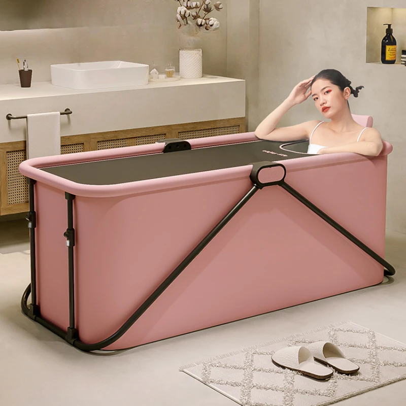 

Folding bathtub adult household full-body adult fumigation bidet female children's bath tub thickened bath bucket.
