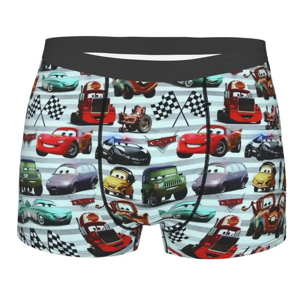 Custom Lightning McQueen Car Collage Boxers Shorts Men's Briefs Underwear Cool Underpants