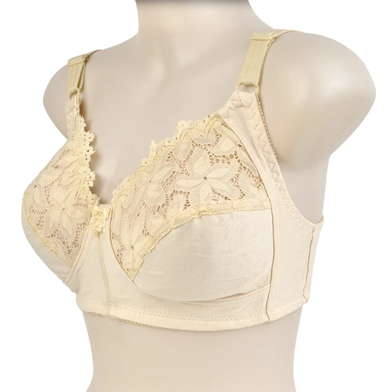 Lace Sexy Bra For Women Wire Free Bras Cotton Thin Brassiere Female Confortable Underwear Big Size 48CD 46CD Cup 4