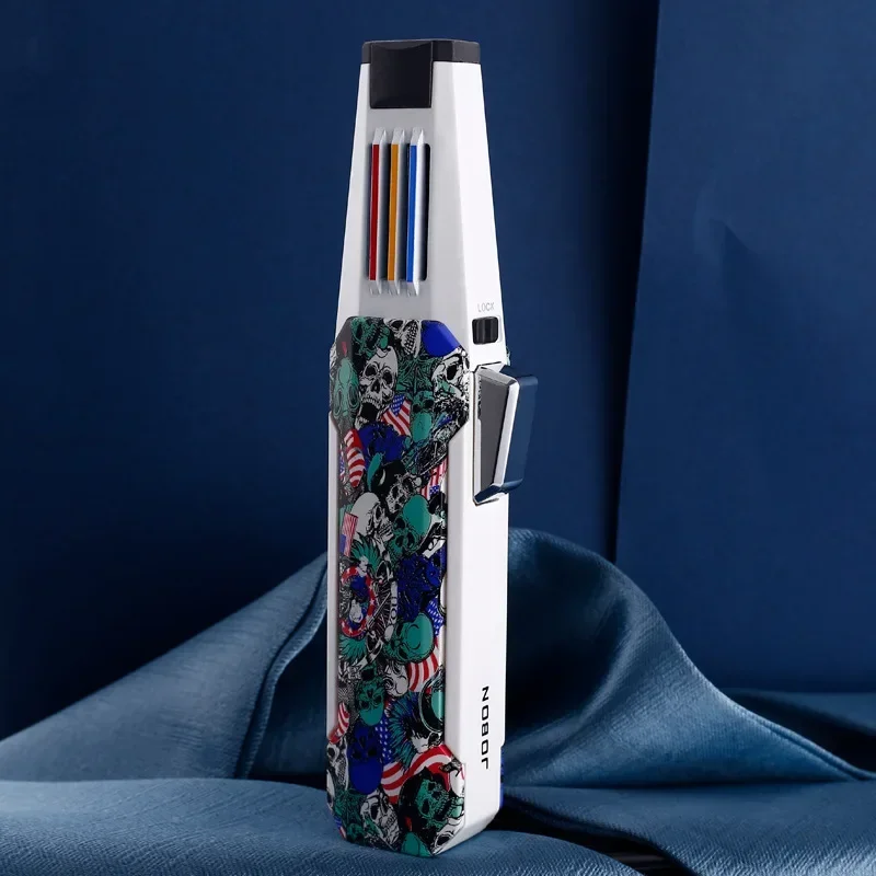 Fashion trend INS hot Spray Gun Lighter Direct Stroke Pen Type Moxibustion Cigar Barbecue Special Windproof Gas Lighter