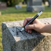 4 Pcs Paint Pens For Tombstone Repair Stone Tablet Repair Pen Ceramic Paint Marker Marble Tombstone Granite Engraving Headstone 1