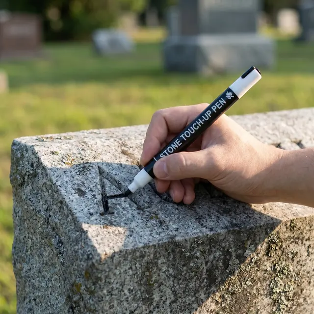 4 Pcs Paint Pens For Tombstone Repair Stone Tablet Repair Pen Ceramic Paint Marker Marble Tombstone Granite Engraving Headstone 1