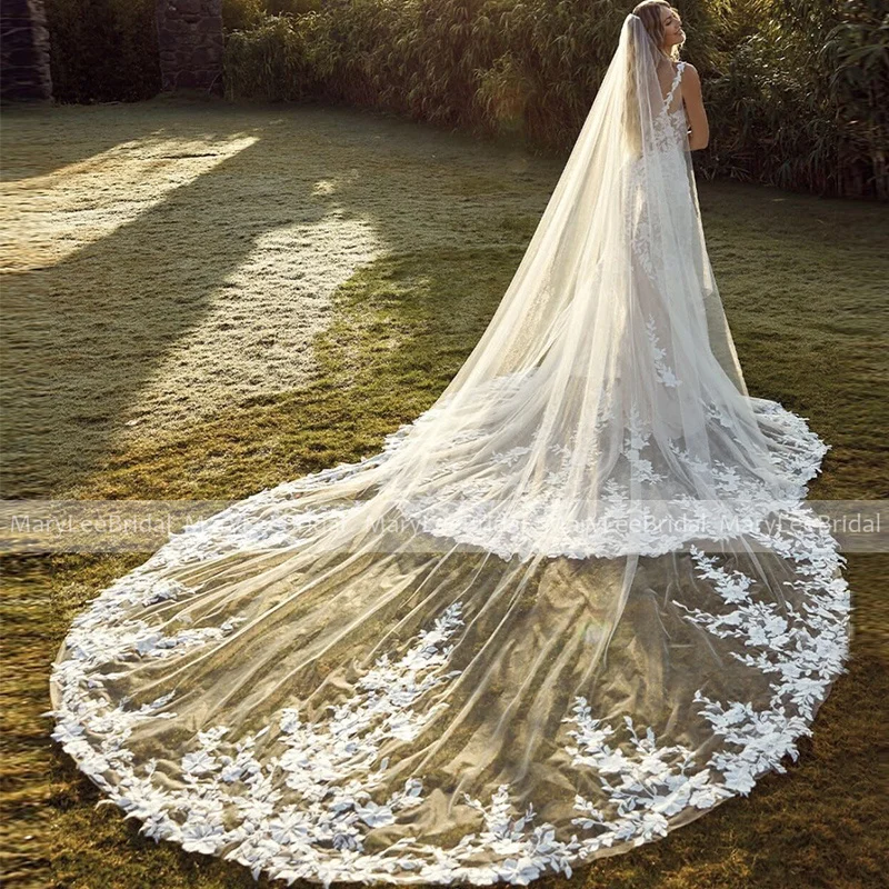 luxury-cathedral-wedding-veil-women-hair-accessories-soft-tulle-floral-appliques-white-ivory-bridal-veils-veu-de-noiva-longo-new