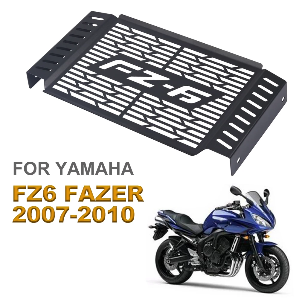 

Защитная решетка радиатора для мотоцикла Yamaha FZ6 FZ 6 FAZER, защитная крышка радиатора 2007 2008 2009 2010, резервуар для воды, сетчатый охладитель