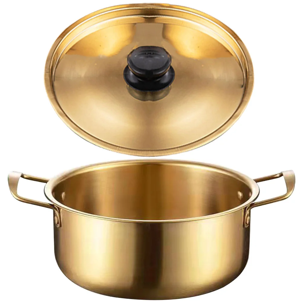 Stainless Steel Pot Ramen Cooker Sauce Pan Lid for Camping Instant Noodles and Milk stainless steel stock pot stainless steel oil pot stainless steel soup pot ramen noodles cooking pot stainless steel cooking pot