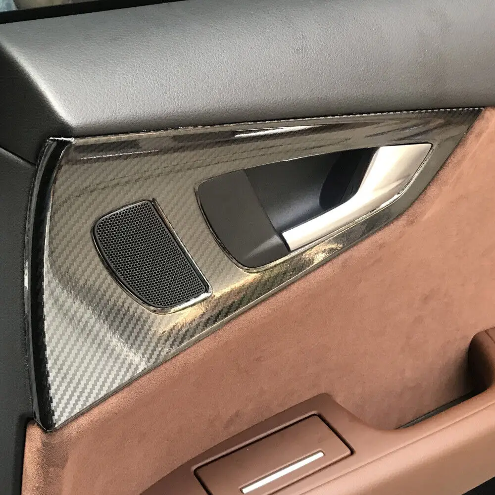 Kit Autocollants Fibre De Carbone Pour Intérieur Audi A7 / A6 C7 2012-2018 - Tableau De Bord, Console Centrale, Poignées