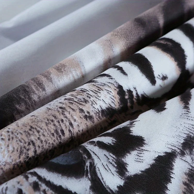 3-Piece White Tiger Bedding Set - Vibrant HD Printed Duvet Cover & Pillowcases, Soft & Cozy - Perfect for Bedroom, Guest Room