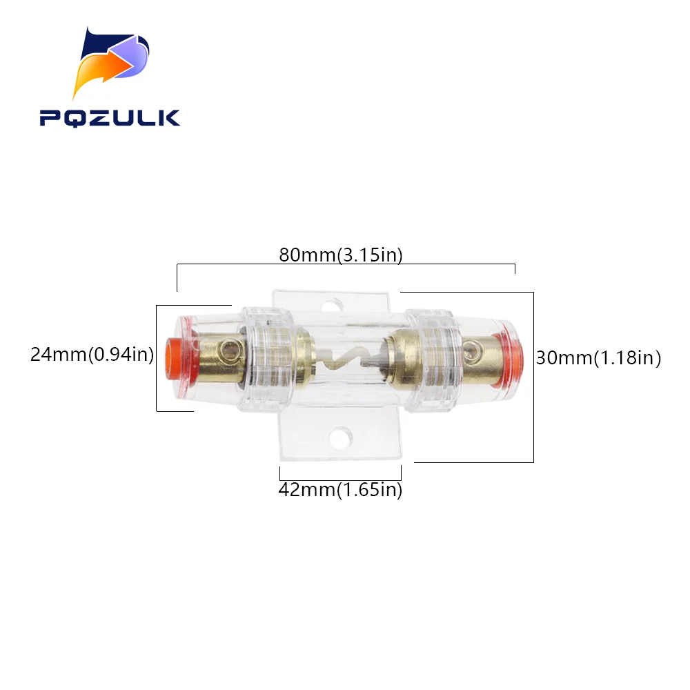 Auto Car Fuse Holder Block 1Set For Car Vehicle Subwoofer Audio In Line AMP Amplifier Cable AGU fuse holder