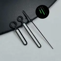 Green Luminous Nautilus Dial and Hands Set for Automatic Movements Replacement Parts (Black white)