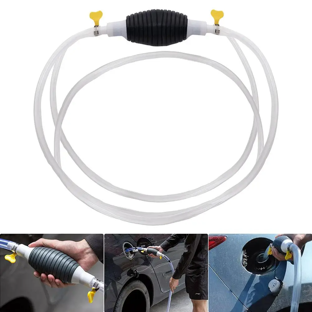Universal Car Fuel Pump Hand Gas Oil Pump Manual Suction Pipe Pumping For Boat Liquid Petrol Tuning Car Engine Fuel Pump