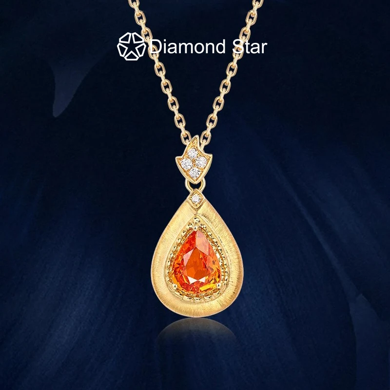 

2024 New Design K Gold Gemstones Pendants Necklaces Engagement Wedding Pendant Necklaces IGI Certificated Gemstones Pendants