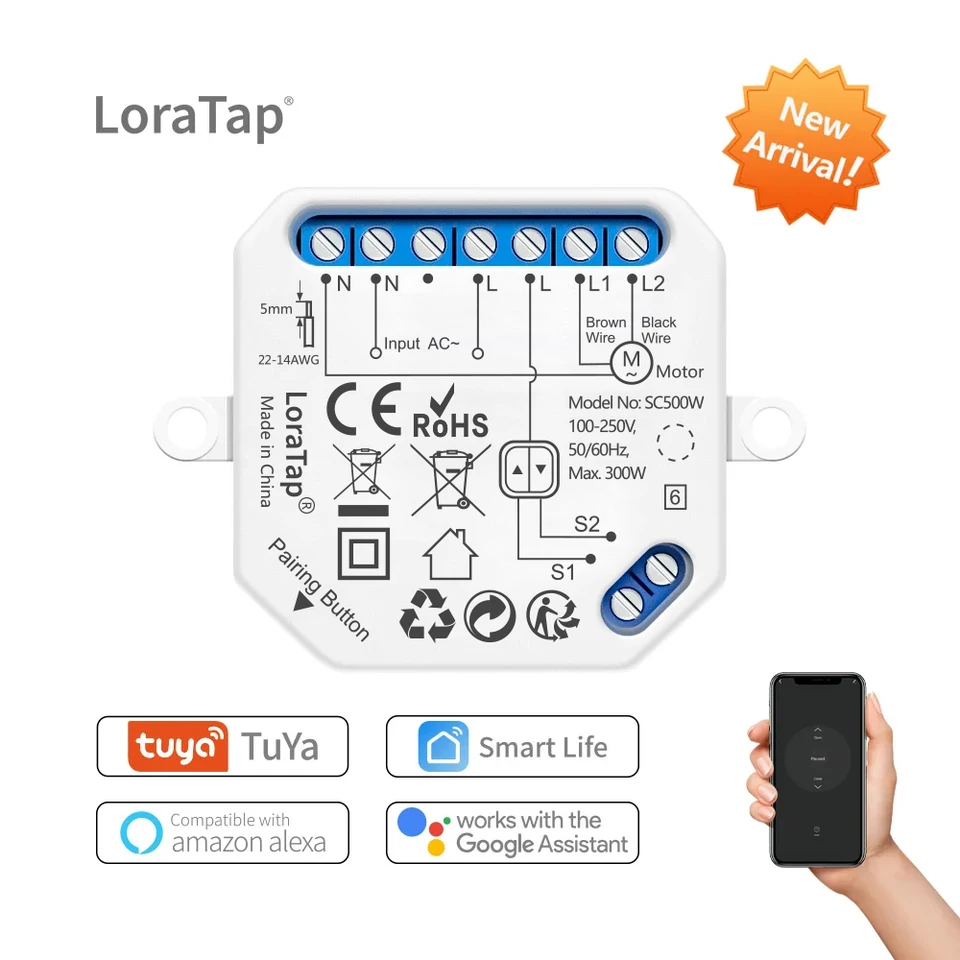LoraTap Interruptor WiFi Inteligente Alexa, Interruptor