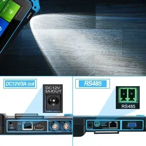 IPC-5200/5100 Plus 8MP 4K AHD CVI TVI CVBS IP Camera Test 5.4" IPS Touch Screen