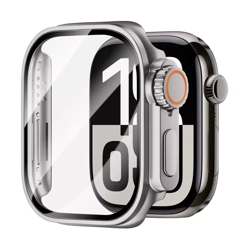 Universal Apple Watch Screen Protector with PC Cover & Glass Display Protection - Enhanced Durability