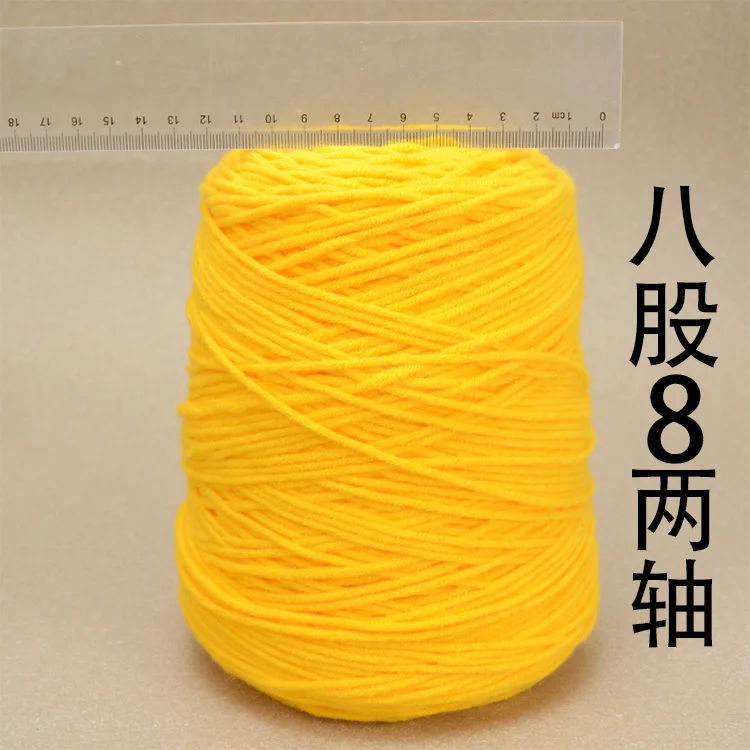 Description Picture 3 of item1pcs Special 8-strand Hand-woven Carpet Blanket Acrylic Yarn Baota Line Crochet Yarn Big Twist Tubular Yarn 400g/ball