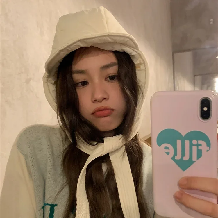Men and Women's Bomber Hats Winter Korean Version Ski Cold Cycling Thickened Warm Ear Protection Straps Pullover Caps