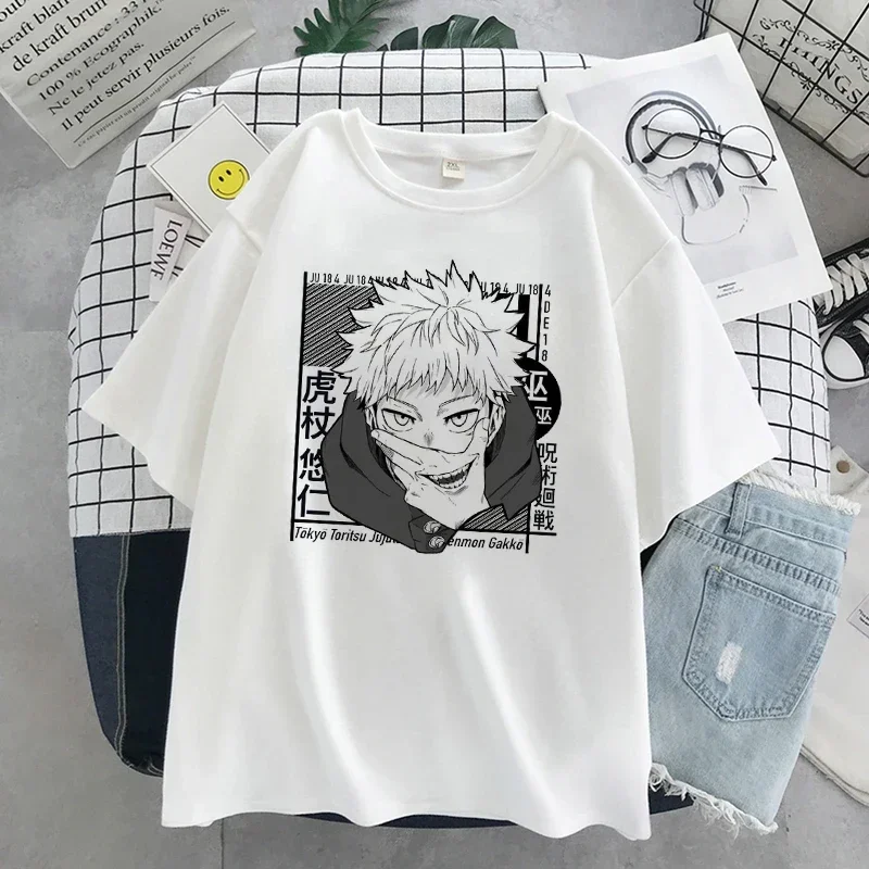 thumbnail image 1 of Camisetas de gran tamaño para mujer, ropa informal con estampado Vintage, camiseta de manga corta Harajuku, camisetas góticas Ulzzang de México para hombre Y2k, 1 of 5