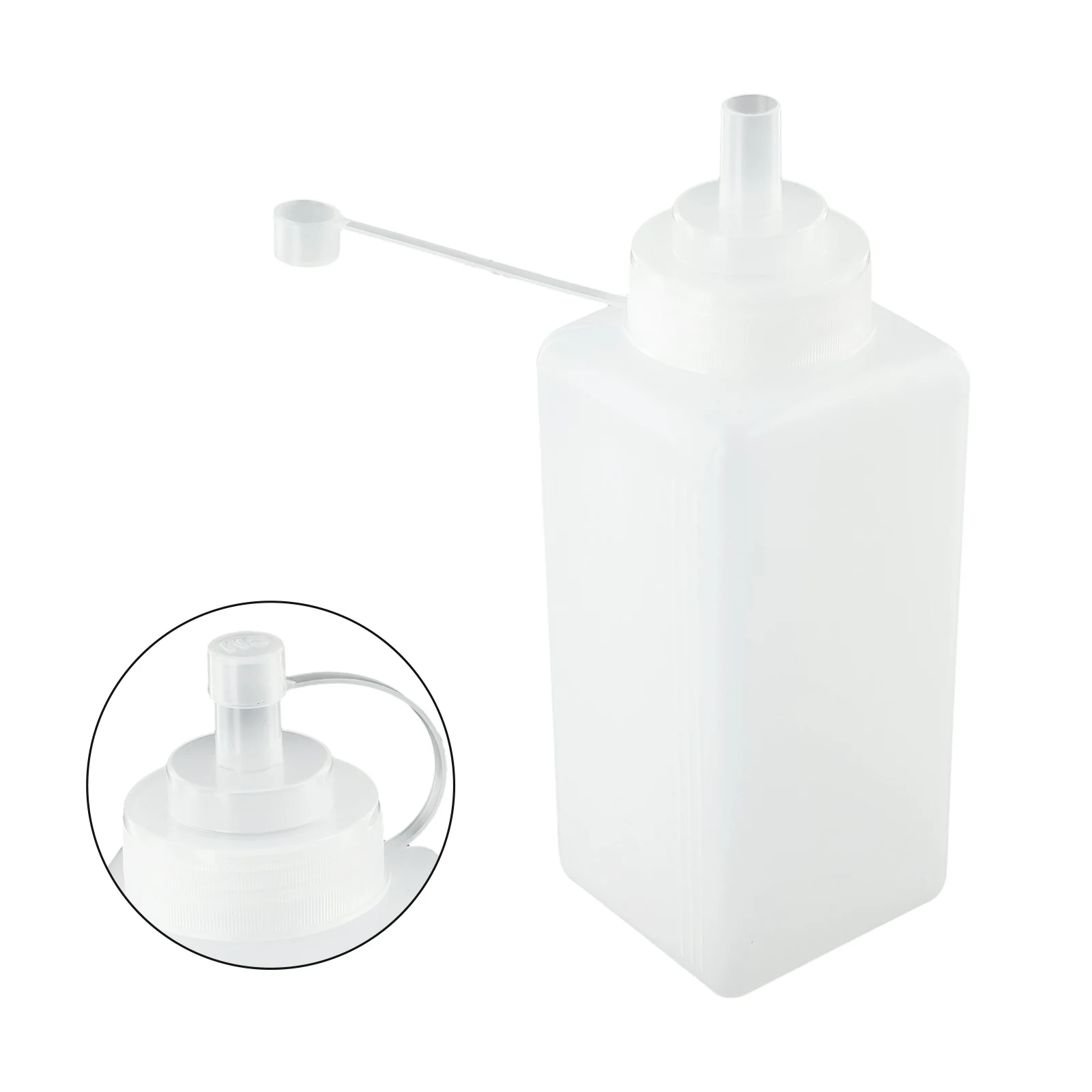 1Pcs PE 800/1000ML Large Diameter Dustproof Plastic Squeeze Sauce Bottle Dressing Bottle Squeezing Container Seasoning Bottle