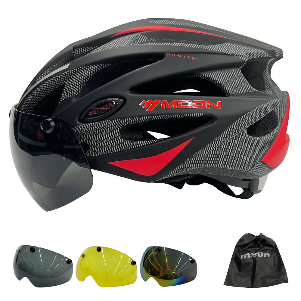 Mountain Bike Road Bike Helmets With Visors Lightweight Cycling