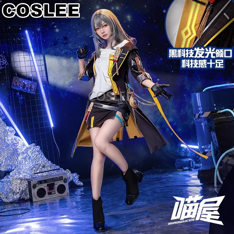 

COSLEE Trailblazer Stelle Cosplay Costume Game Honkai: Star Rail Cosplay Fashion Uniform Dress Halloween Party Outfit Clothing