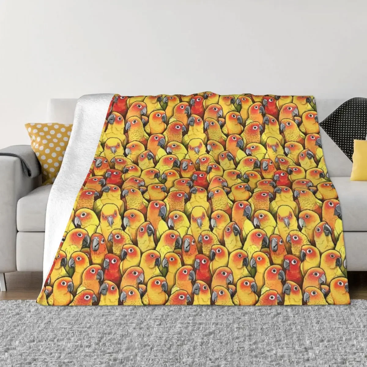 

Sun Conures Throw Blanket Nap christmas gifts Blankets