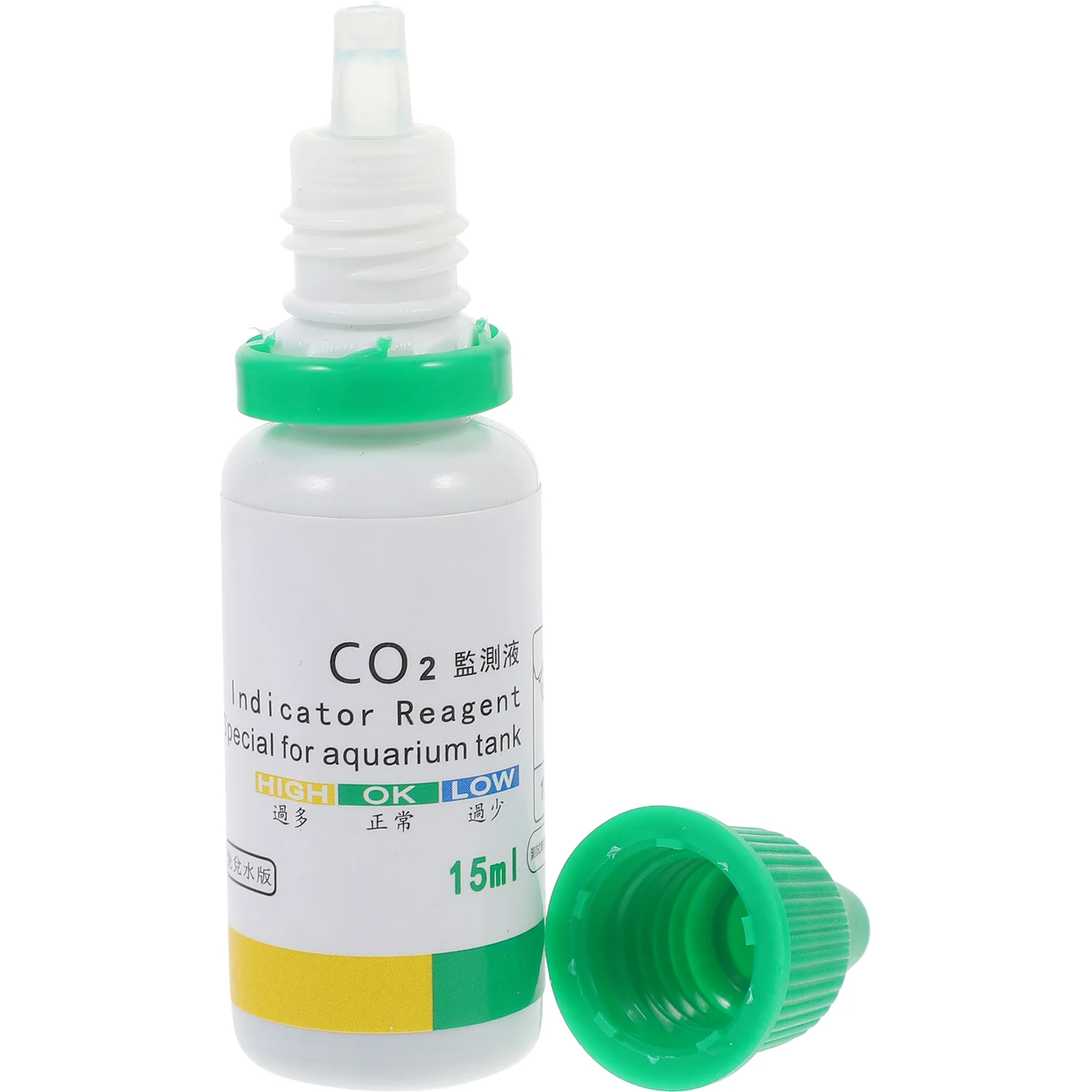 15Pcs Aquarium Water Test Kit Co2 Detection Solution Tester Fish Tank Quality Testing Supplies Indicator Tool Pet Products Water