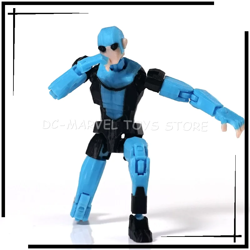 Neu auf Lager: 3D-gedruckte Unbesiegbare Jungen-Figur in Hellblau mit Markierungsstreifen, Dummy13 T13 Mehrteilige Verwandlungs-Actionfigur – Detail 20