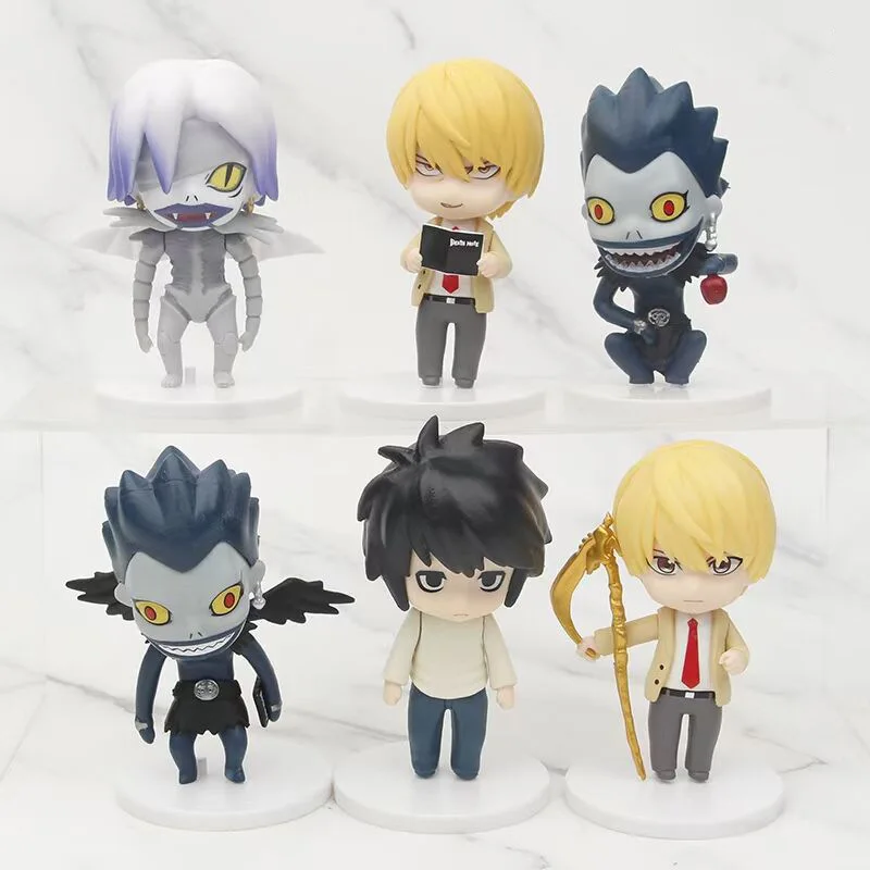 

6Pieces Death Note Action Figures Ryuk L·Lawliet Action Figure Anime Model Cartoon Toys For Friends gifts