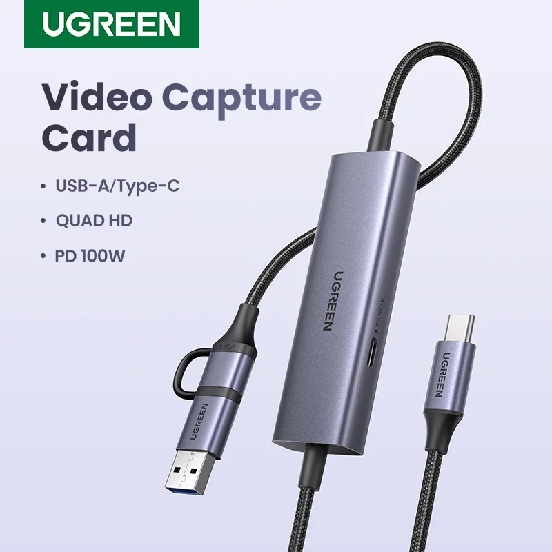Ugreen-PC用ビデオキャプチャカード、4k hdmiからUSB、USB-C