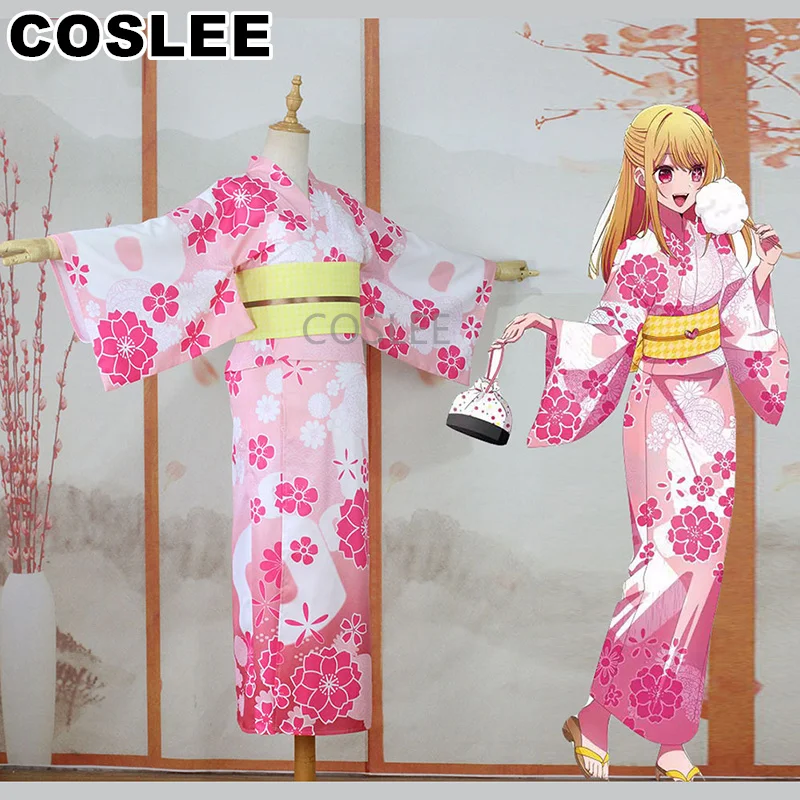 

COSLEE [индивидуальное изготовление] Oshi No Ko Hoshino Rubii милое кимоно платье халат униформа косплей костюм Хэллоуин Одежда для вечеринки