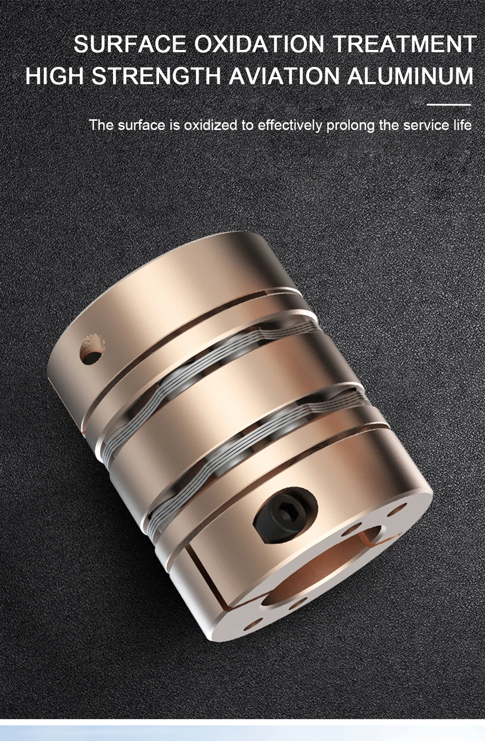 Description Picture 6 of itemCloweit D26L35 Elastic Diaphragm Coupling  4-12mm Shaft 8 Screws High Performance Flexible Industrial Disk Shaft Coupler