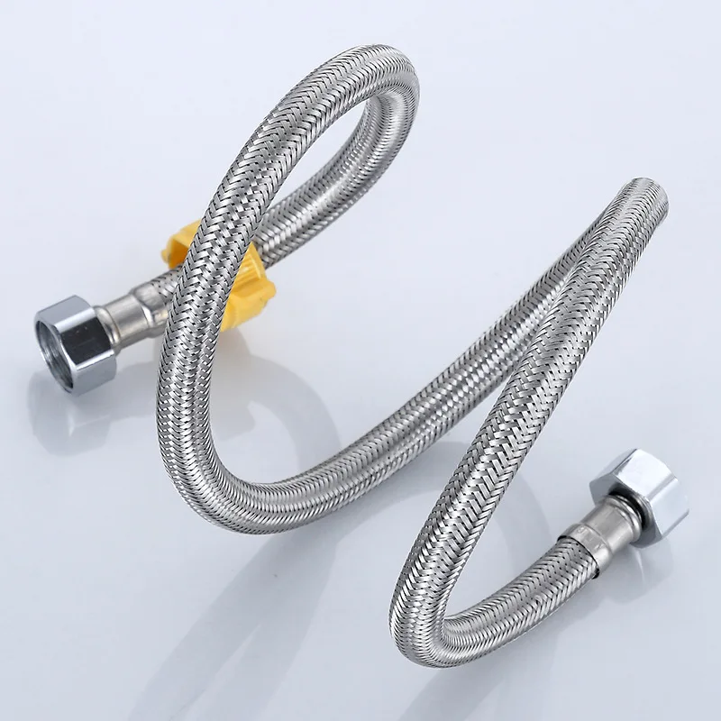plumbing hose,water pipe,plumbing supply hose 1/2 Inch Hot and Cold Water Faucet Inlet Hose 304 Stainless Steel Faucet Braided Water Pipe Heater Metal Hose