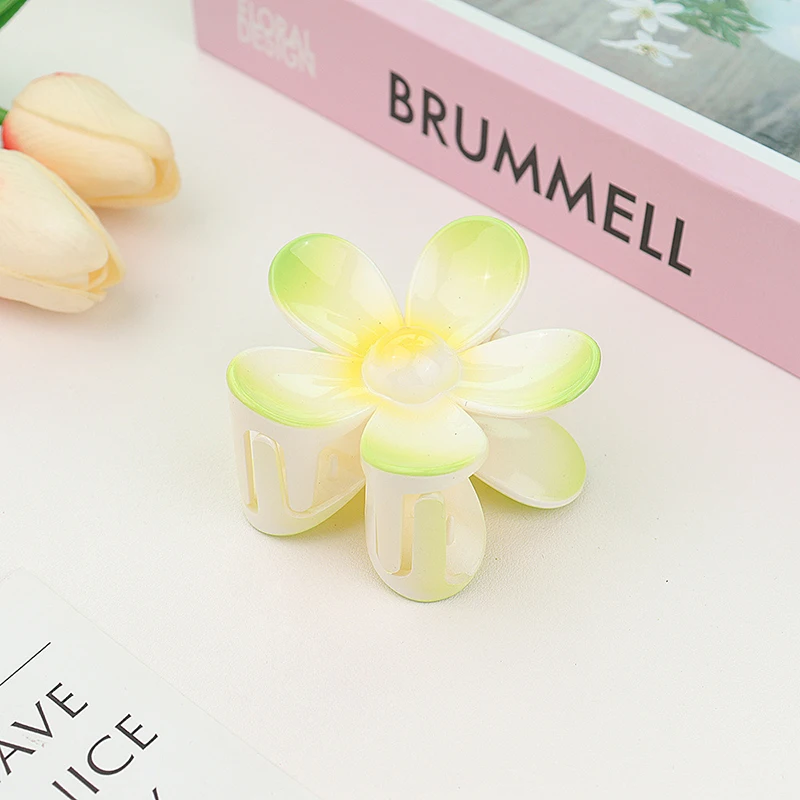7CM Mattierte Uni-Farbene Blumen-Haarklammern - Premium Haaraccessoires für Frauen/Mädchen (Pferdeschwanz/Haifischklammer) – Detail 19