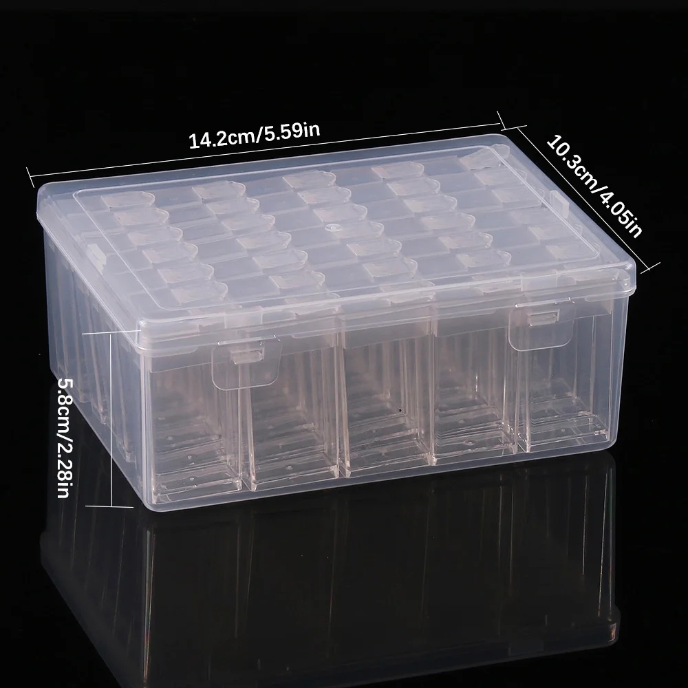 Storage Box 10/35/36 Slots Plastic Storage Box 5D DIY Diamond Painting Beads Charms Jewelry Accessories Organizer Box