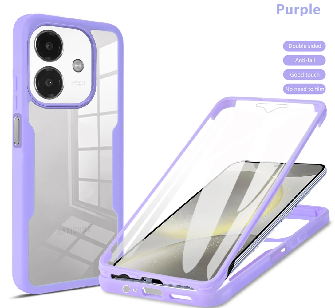 Clear Double Layer Shockproof 360 Full Body Screen Protector Case