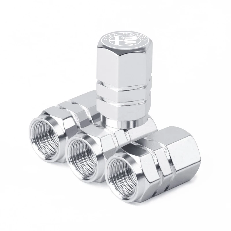 4Pcs Car Tire Valve Stem Caps – Premium Aluminum Wheel Accessories