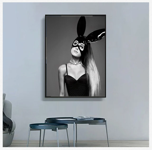  VCLUST Ariana Grande Poster Vintage Music Poster Art Decor  Painting Aesthetic Wall Art Canvas for Bedroom Decor 12x18inch(30x45cm)  Style: Posters & Prints