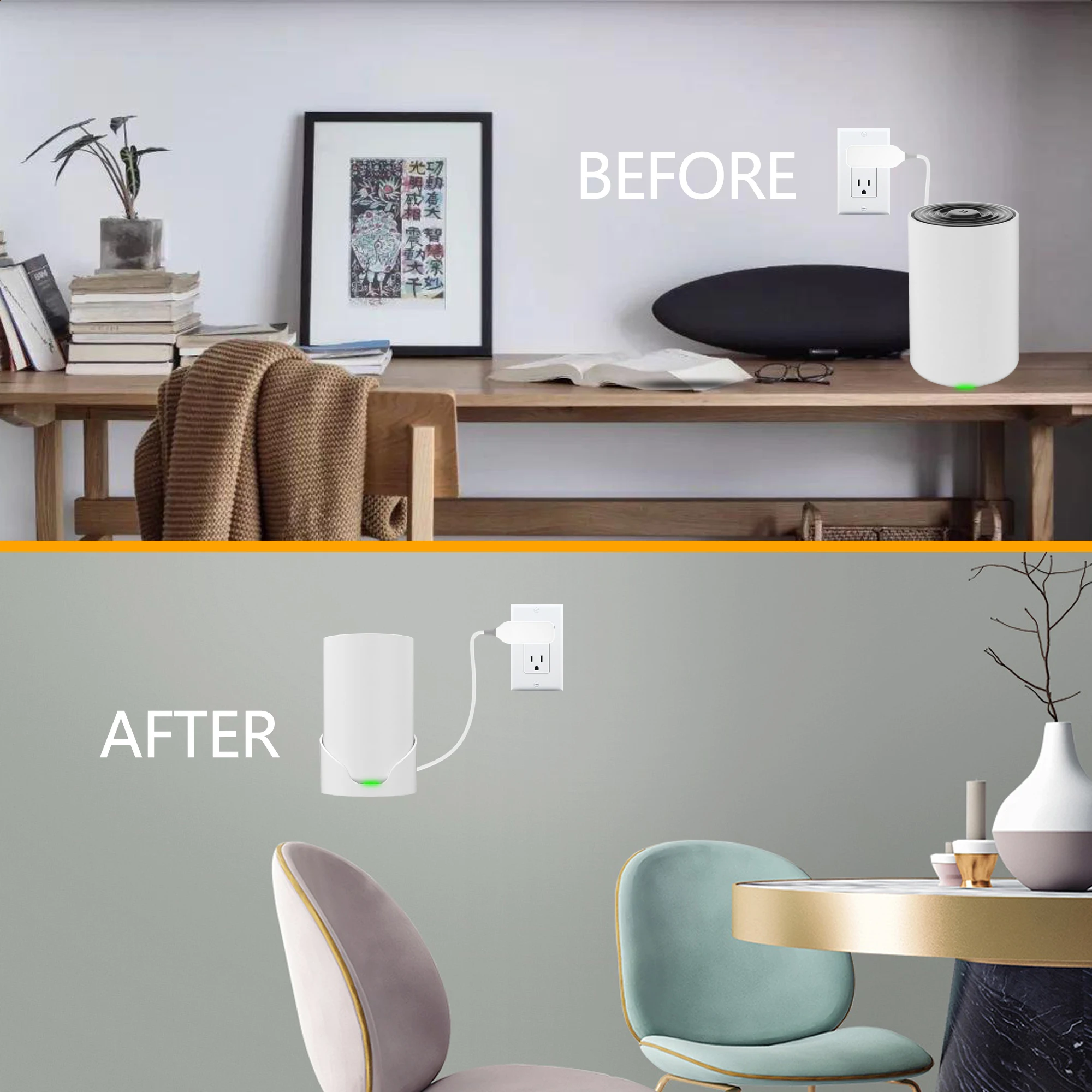Wall Mount Bracket Wall Mount for TP-Link Deco X68/XE75/XE75 Pro AX5400 Whole Home Mesh Wi-Fi 6 System, Space-saving Wall Hanging Bracket Holder