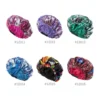 Wholesale Women Large Double Layer Satin Elastic Band Sleep Bonnet Ankara Head Wrap Cap Print Lady Head Cover Turban 3