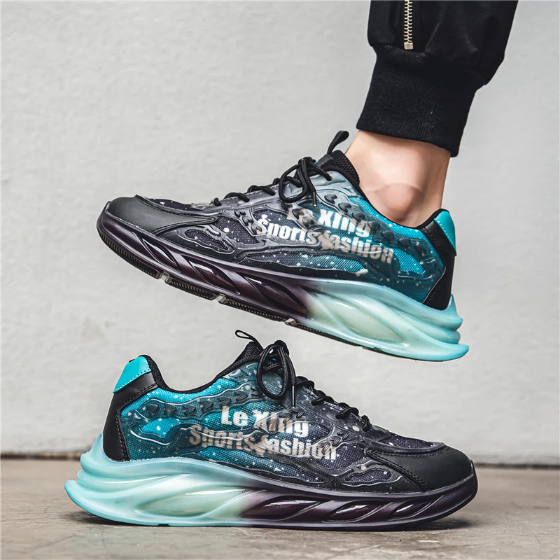 

2023 New Spring Lace Up Breathable Sneakers Men Casual Outdoor Anti Slip Comfortable Versatile Shallow Men's Vulcanize Shoes