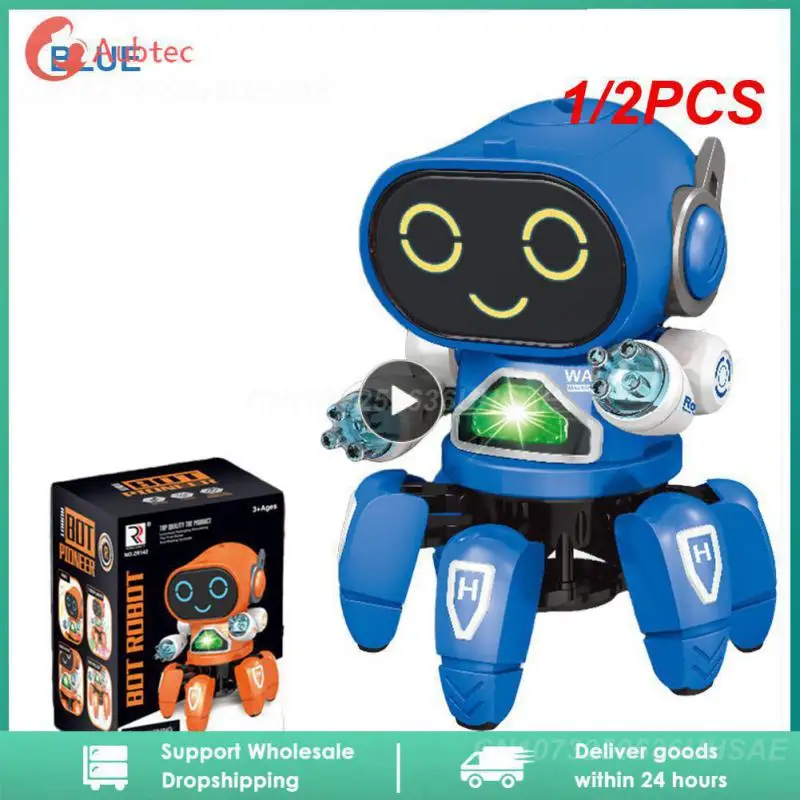 

Танцевальная музыка, 6 когтей, робот-осьминог, робот-паук, автомобиль, подарок на день рождения, игрушки для детей, раннее образование, детская игрушка, 1/2 шт.