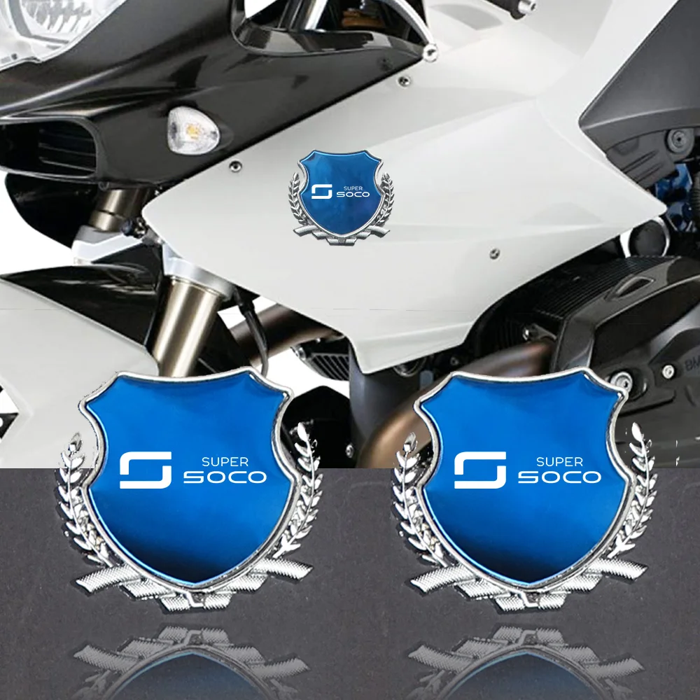 3D Metal Scooter Wheat Ears Sticker Decalcomanie Moto Side Emblem Decor Per Super Soco Ts Ct Maxi Tc-Max Tc Cpx Cu Cumini Ro Du