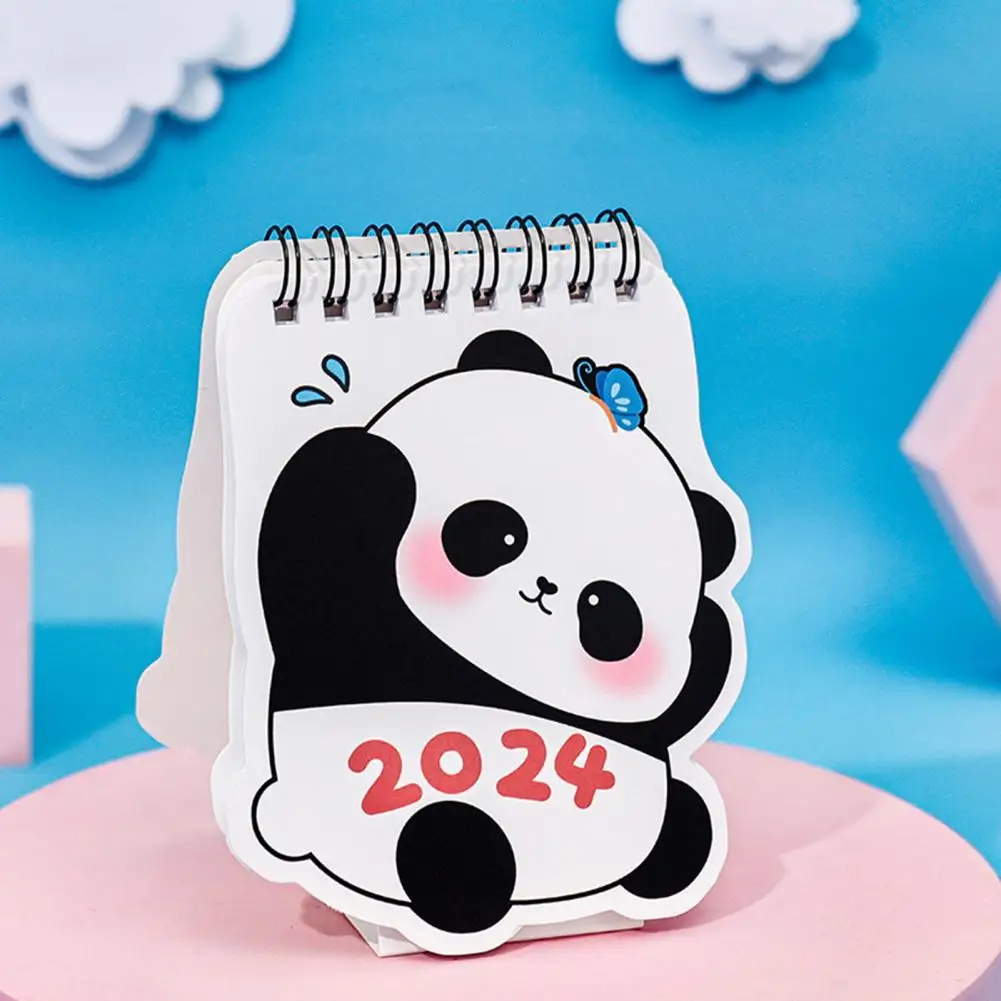 2024 Desk Calendar Kawaii Panda Coil Calendar Book Annual To Do List Daily  Planner Agenda Organizer Stationery Office Supplies - AliExpress