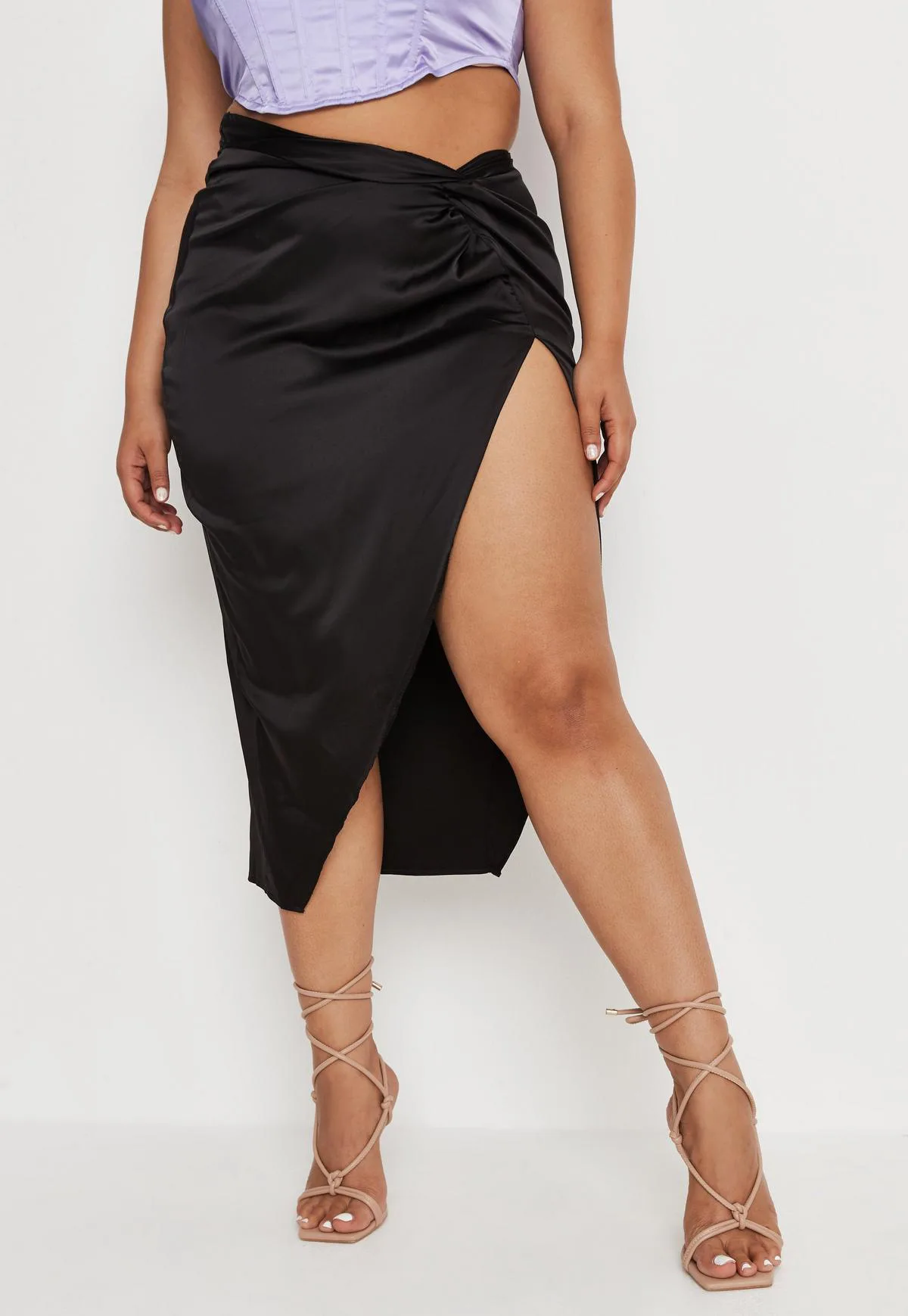 Elegant Woman  Chiffon Skirt 2022 Summer Casual Female Pleated Beach Skirts Ladies Chic Solid Bow High Waisted Skirt crop top and skirt