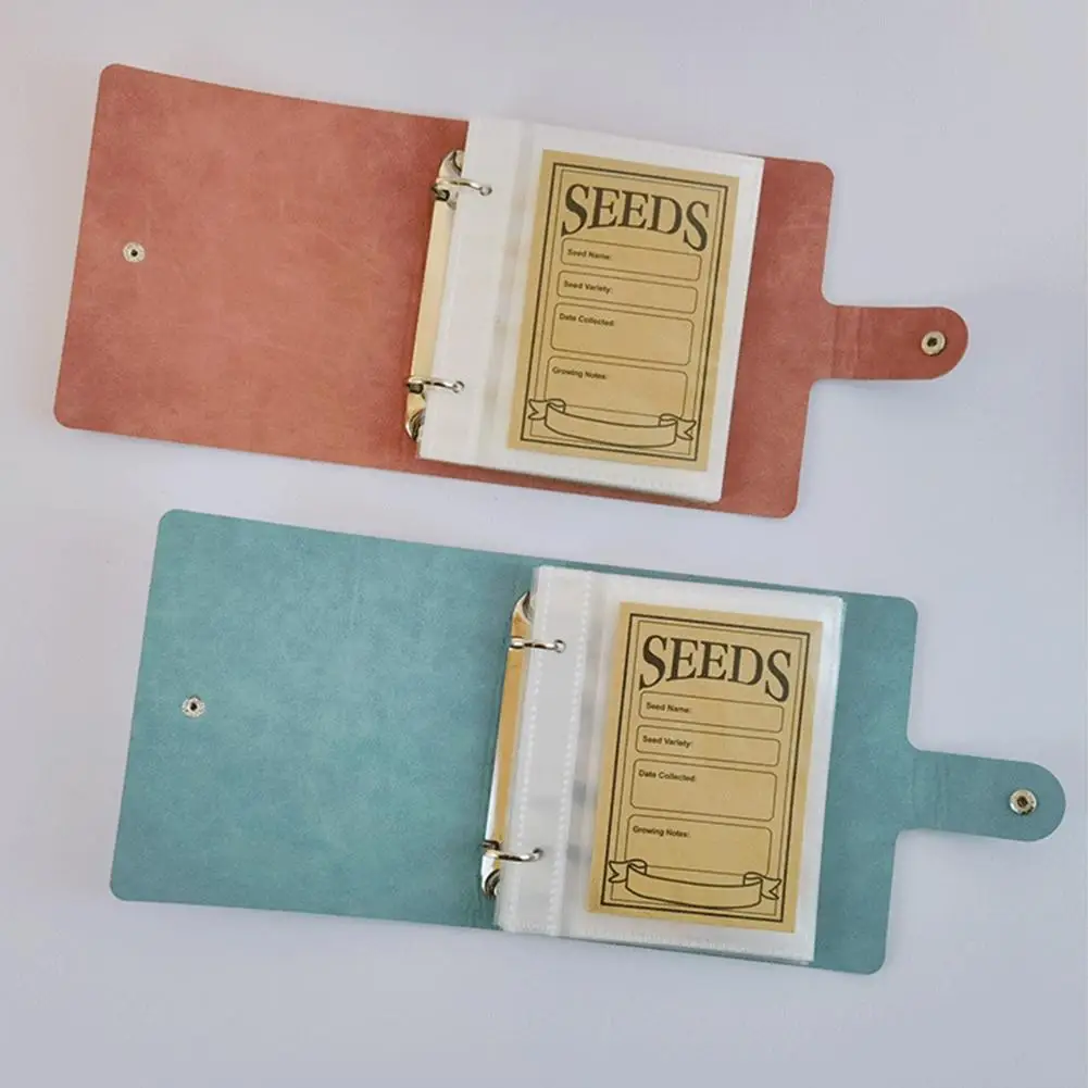 Garden Seed Organizer Binder with 50 Self-Sealing Storage Envelopes