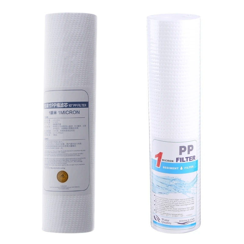 10" Water Purifier PP Filter Cartridge 1 Micron Strainer Sediment Replacement G5AB