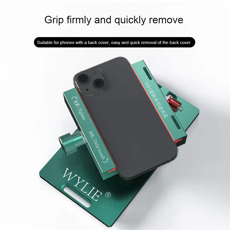 Mobile Phone Clamp WYLIE Rotating Fixture Clamp Holder Anti-slip For Iphone Samsung Huawei Smartphone Remove the Back Cover Glass