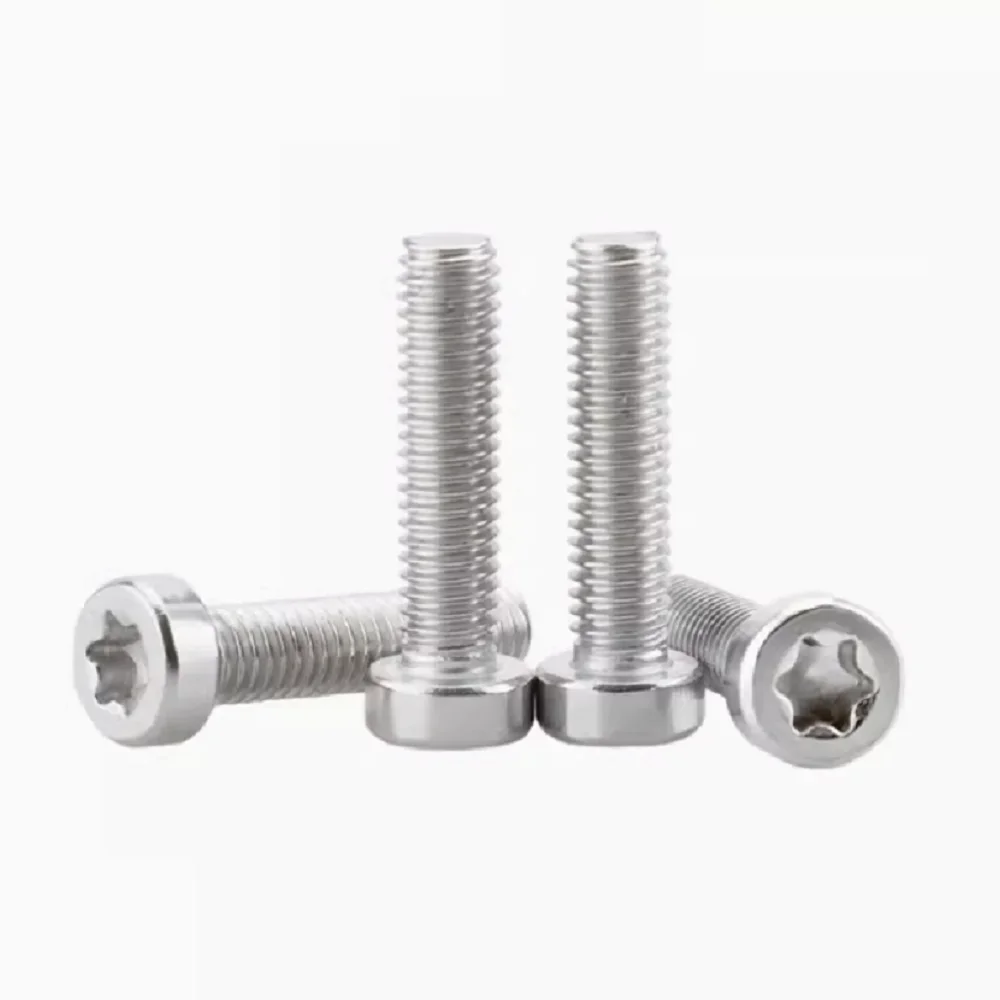 M1.6 M2 M2.5 M3 M4 M5 M6 M8 304 A2-70 Stainless Steel ISO14580 Torx Six-Lobe Thin Low Short Profile Head Cap Bolt Screw 5-50pcs